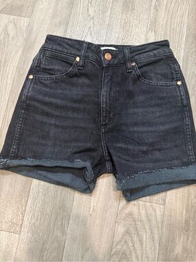Wrangler High-Rise Black Denim Women's Shorts